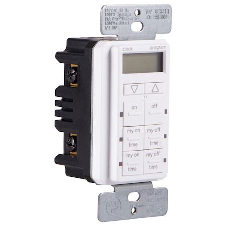 Jasco myTouchSmart Simple Set In-Wall Digital Timer 26893-P1